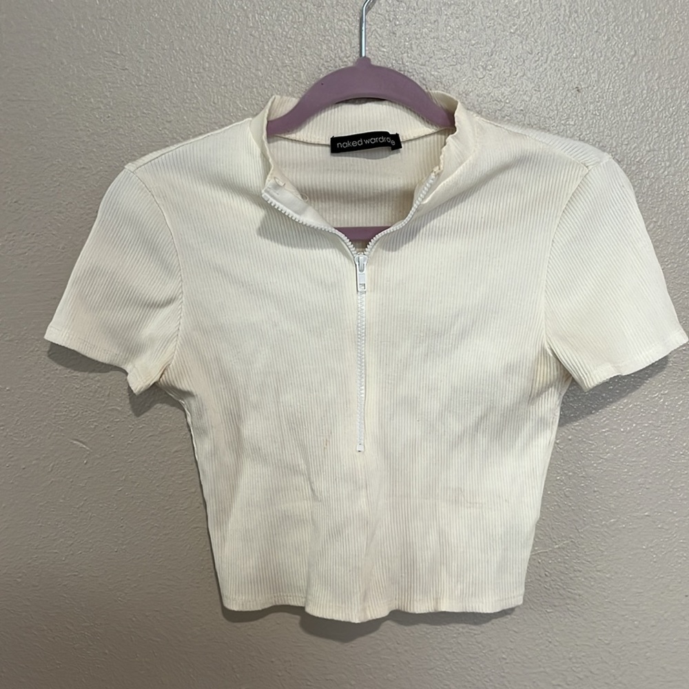 Crop Cream Top